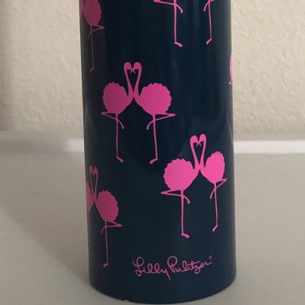 Lilly Pulitzer Travel Mug, Flamingo  18 ounces  (2.75" diameter, 8.5" high ) NEW - Picture 3 of 13